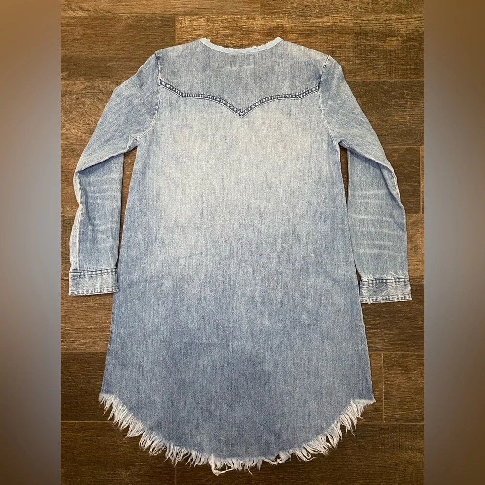 Lucky Brand Western Shirt Dress. Size XS. - Picture 2 of 5